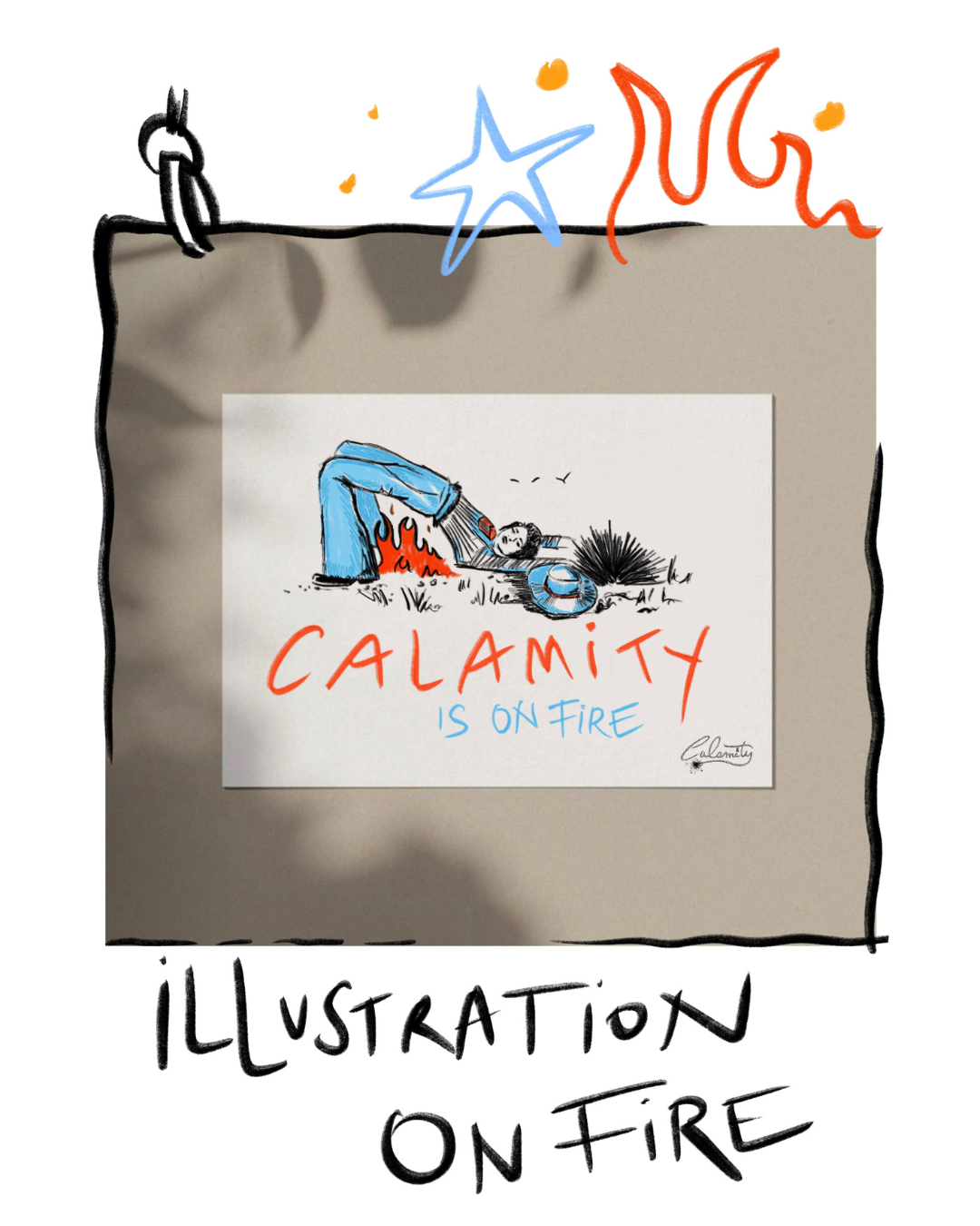 I-Illustration On Fire